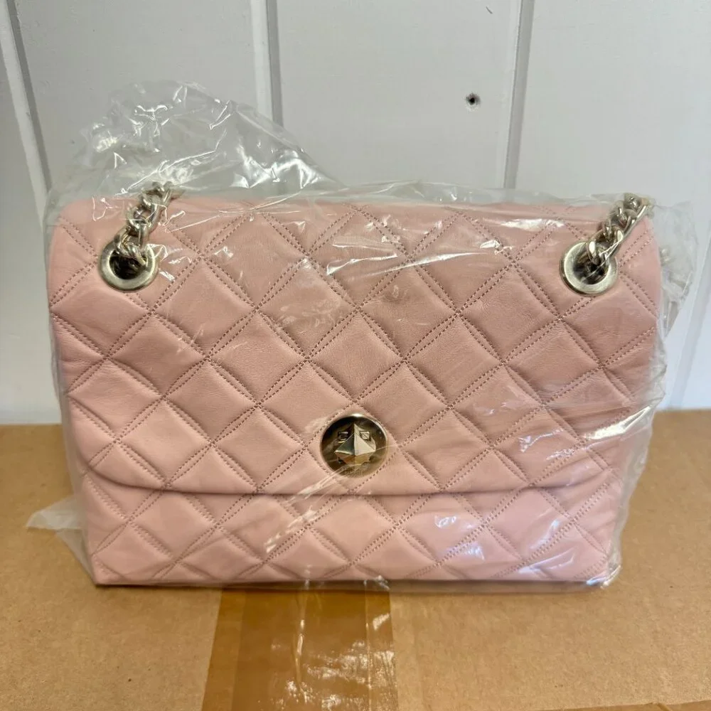 kate spade new york Natalia Medium Flap Shoulder Bag – Rose Smoke